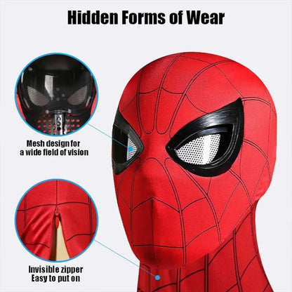 Máscara Spiderman con Ojos Móviles – Control Remoto Juguete Cosplay Infantil Halloween Navidad Peter Parker