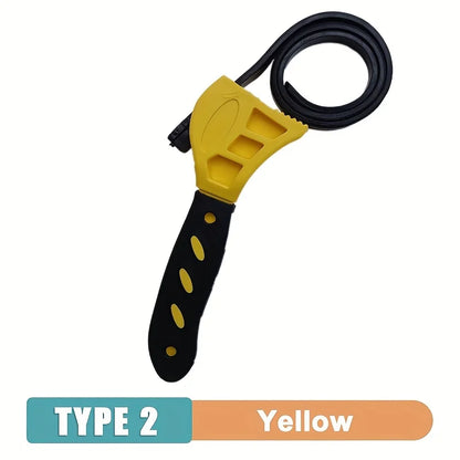 Llave de Correa Ajustable 6” | Herramienta Multifuncional para Filtros de Aceite, Cadenas y Desmontaje Universal
