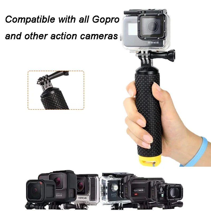Flotador de mano para cámara deportiva – Mango flotante compatible con GoPro Hero 12/11/10/9/8/7, Xiaomi Yi, DJI Osmo y SJ4000