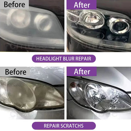 Kit de Restauración de Faros para Coche – Pulido y Reparación, Eliminación de Oxidación y Arañazos, Agente Renovador P8
