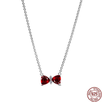 Collar colgante corazón redondo plata 925 – Dije clásico brillante compatible Pandora