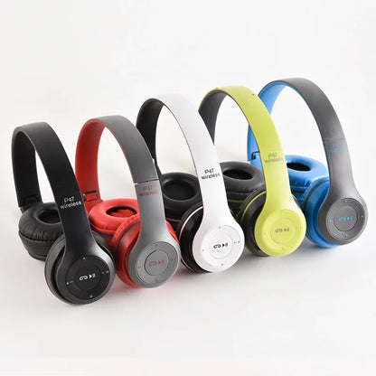 Auriculares P47 Inalámbricos Bluetooth 5.0 | Cascos Estéreo Plegables con Micrófono, Cancelación de Ruido y Control de Voz