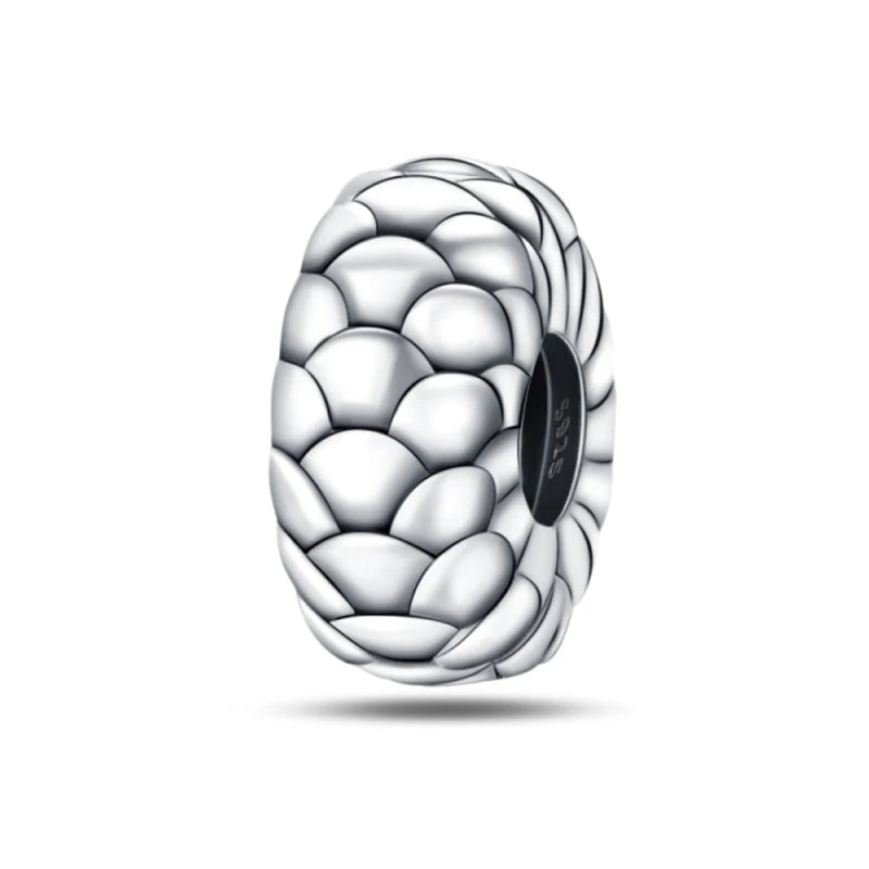 Charm de Plata 925 Araña, Mariposa y Zirconia – Abalorios Brillantes para Pulseras Originales 3mm