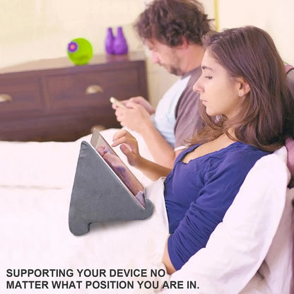 Xnyocn Soporte Cojín Multifuncional para Tablet y Libros – Almohada Ergonómica para iPad, Samsung, Huawei, Lectura en Cama y Sofá