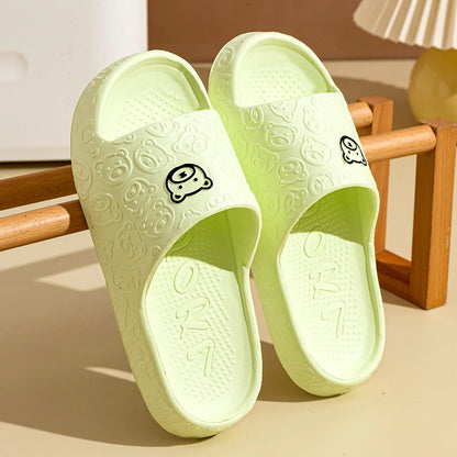 Sandalias Unisex Verano Antideslizantes | Slippers con Estampado de Osito para Casa, Baño y Dormitorio - Suaves y Cómodas