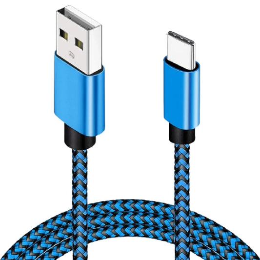 Cable USB-A a Type-C de carga rápida – Nylon trenzado, resistente y compatible con Xiaomi, Samsung, Huawei y Android