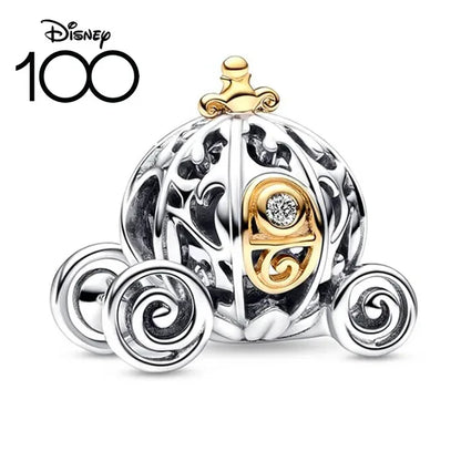 Charm Disney 100º Aniversario Mickey Mouse – Abalorios Princesa y Calabaza para Pulseras Originales Mujer