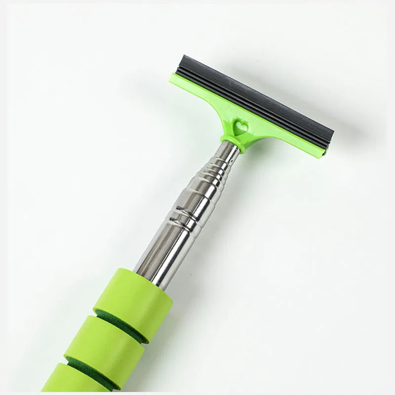 Herramienta Limpiaparabrisas de Espejo Retrovisor de Coche – Limpiador de Vidrio Antivaho, Rascador con Mango Telescópico, Cepillo de Limpieza para Ventanas