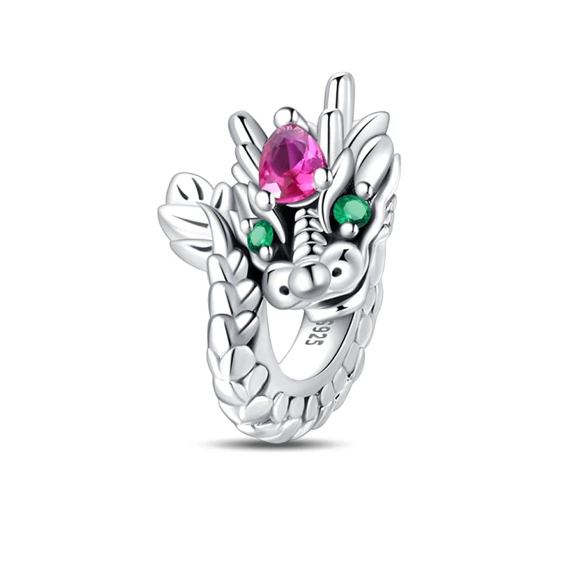 Charm de Plata 925 Araña, Mariposa y Zirconia – Abalorios Brillantes para Pulseras Originales 3mm