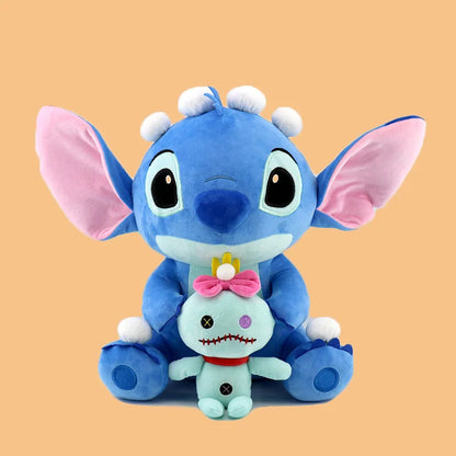 Peluche Stitch Disney 4/8 Pulgadas – Muñeco de Peluche Azul/Rosa | Juguete Anime Lilo & Stitch Regalo para Niños