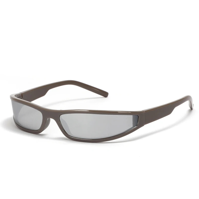 Gafas de Sol Rectangulares Estrechas Mujer – Estilo Y2K Vintage Streetwear UV400