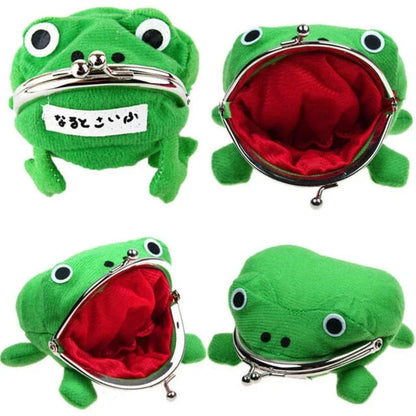 Monedero Llavero de Peluche Rana Anime | Monedero de Monedas Adorable con Diseño de Rana Cosplay, Accesorio de Bolso para Mujer