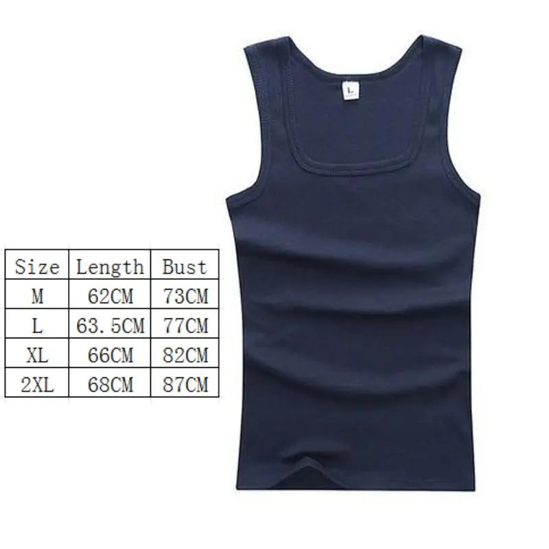 Camiseta Oversize Sin Mangas para Hombre – Tank Top 100% Algodón, Color Sólido, Fitness, Musculación y Bodybuilding