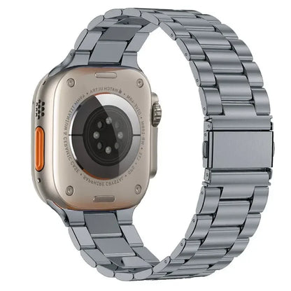 Correa de Acero Inoxidable para Apple Watch | Pulsera Metálica Ajustable 38/40/41mm - 42/44/45mm - Ultra 49mm | Compatible con Series SE/3/4/5/6/7/8