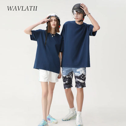 Camiseta Oversize Algodón 100% | Básica Casual Verano Manga Corta