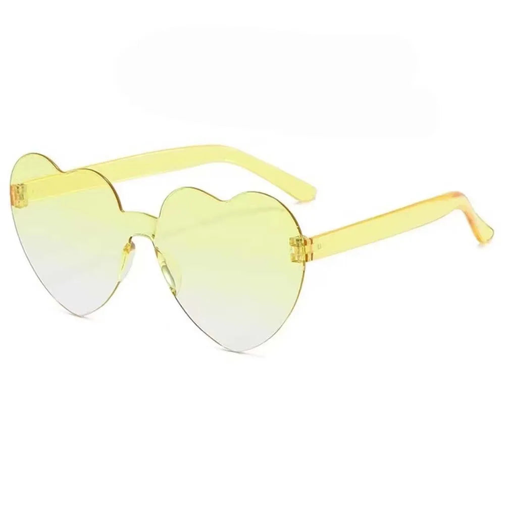 Gafas de Sol Jelly Corazón Degradado | Lentes Coloridas Protección UV Mujer Hombre