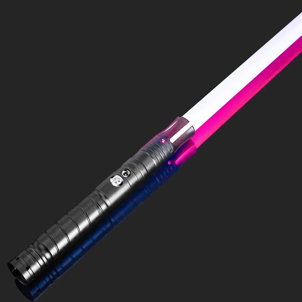 RGB Metal Lightsaber Dueling Smooth Swing Laser Sword Sabre De Luz 16 Color Changing 16 Sounds FOC Rave Flashing Toy