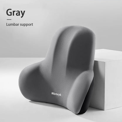 Cojín Ergonómico para Coche con Espuma Viscoelástica | Almohada de Cuello y Soporte Lumbar Transpirable para Asiento