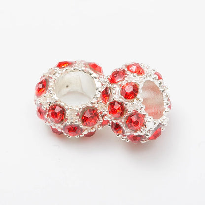 Set de 10 charms europeos en plata – Abalorios elegantes para pulseras tipo Pandora, joyería DIY de moda