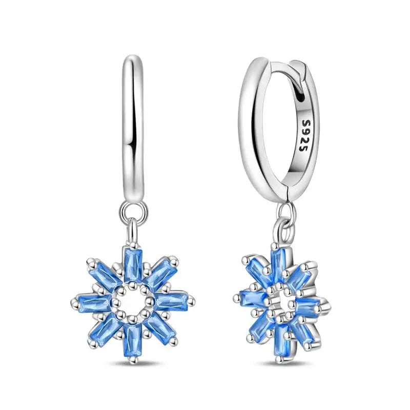 Aretes Primavera Plata 925 | Abeja, Flor y Mariposa | Aros Dobles Mujer