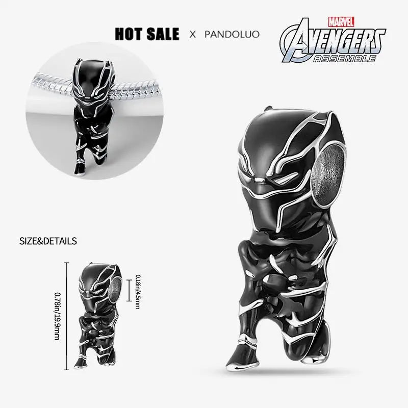 Charm Marvel Iron Man y Spiderman en Plata 925 – Abalorios Disney para Pulsera Original Mujer