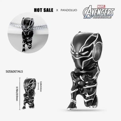 Charm Marvel Iron Man y Spiderman en Plata 925 – Abalorios Disney para Pulsera Original Mujer