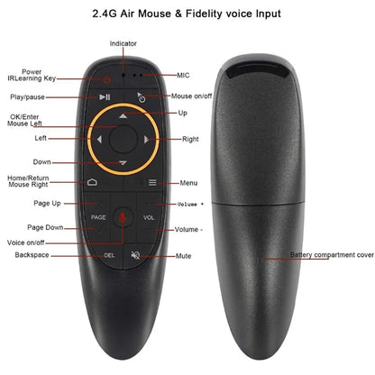 Voice Remote Control G10S Air Mouse 2.4G Wireless Gyroscope IR Learning for H96 MAX X88 PRO Android TV Box HK1