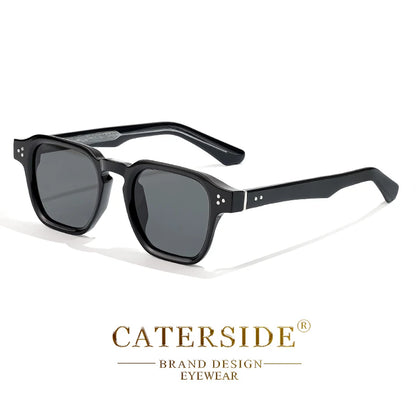 CATERSIDE Gafas de Sol Cuadradas Clásicas Hombre Mujer | Estilo Lujo Viaje Playa Fiesta UV400