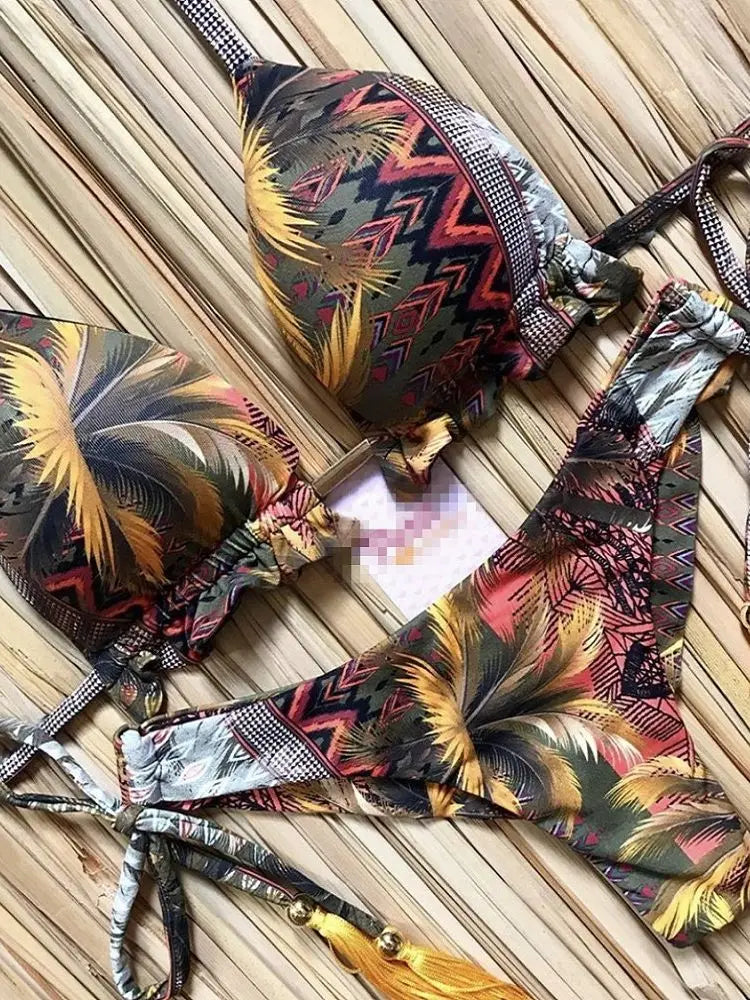 Bikini Sexy Mujer RUOTONGSEPT 2025 | Push Up Acolchado Playa y Piscina