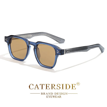 CATERSIDE Gafas de Sol Cuadradas Clásicas Hombre Mujer | Estilo Lujo Viaje Playa Fiesta UV400
