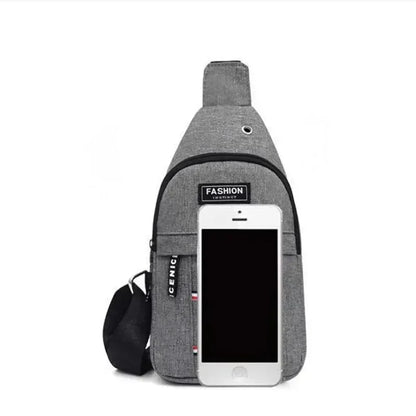 Bolso cruzado minimalista para hombre – Bandolera ligera antirrobo de gran capacidad para deporte, running y actividades al aire libre