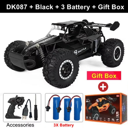 Coche RC Drift 1:16 Todoterreno – Control Remoto 2.4G Alta Velocidad con Luces LED Juguete para Niños