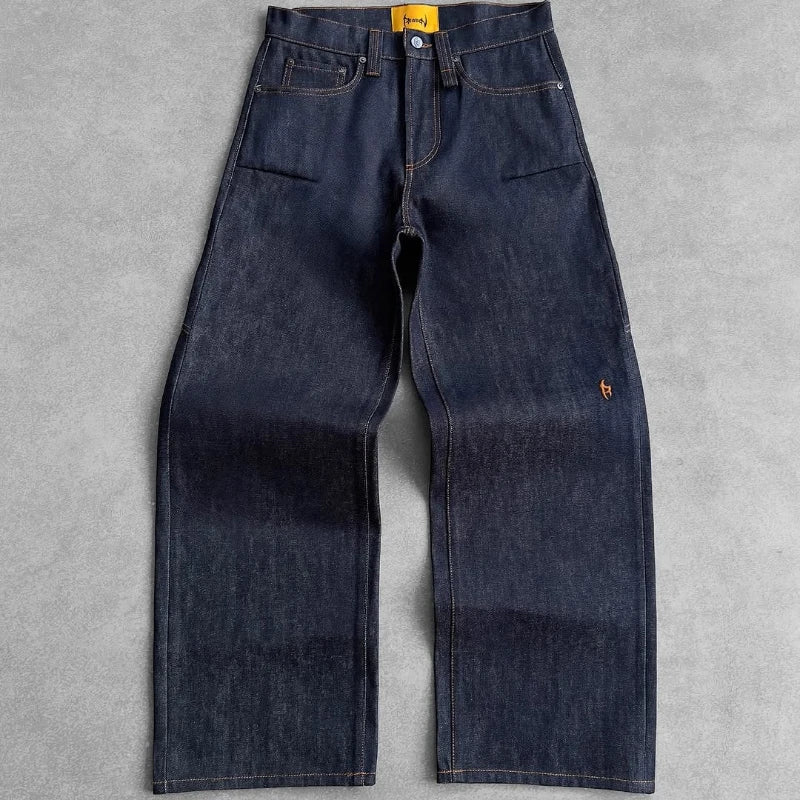 Jeans Baggy Y2K Retro Oversize Unisex | Pantalones Vaqueros Washed Harajuku Góticos Hip Hop Streetwear Decoración Exterior
