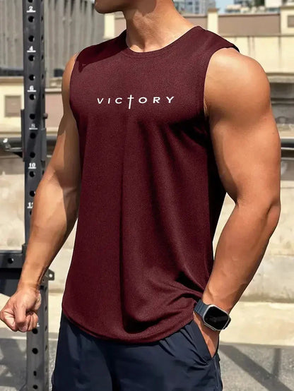 Tank Top Deportivo para Hombre – Camiseta Sin Mangas de Badminton, Tenis, Running y Fitness, Streetwear de Verano