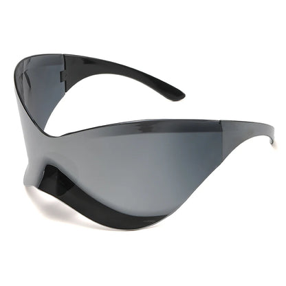 Nuevas Gafas de Sol Oversized Y2K Punk Sin Montura | Unisex Hip Hop Sport One Piece UV400