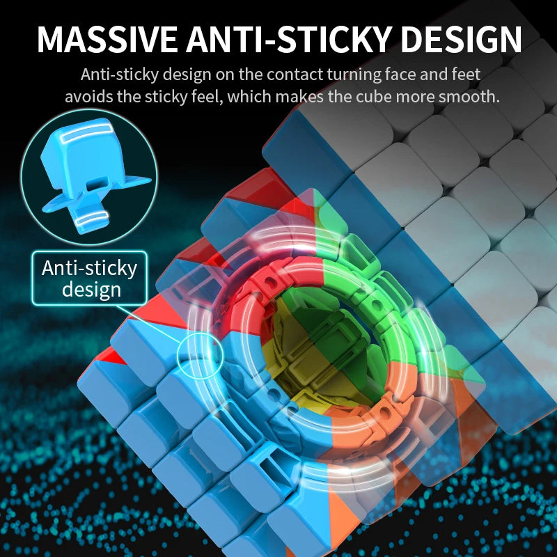 Cubo Mágico 5x5 Moyu Meilong Stickerless | Speed Cube Profesional Puzzle Anti-estrés