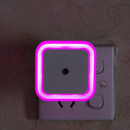 Luz Nocturna LED con Sensor Automático – Mini Enchufe EU/US, 0.5W, Iluminación para Dormitorio, Pasillo y Habitación Infantil