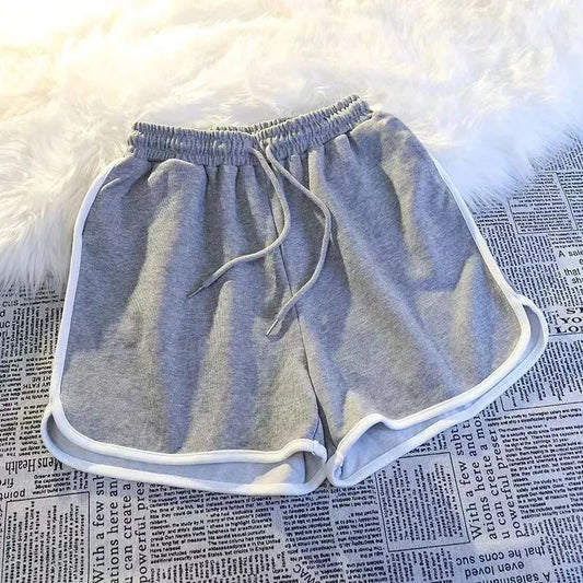 Shorts Deportivos Mujer a Rayas | Moda Coreana Casual Verano Holgados