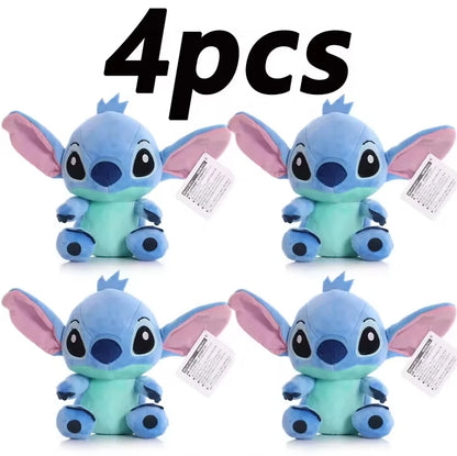 Peluche Stitch Disney 4/8 Pulgadas – Muñeco de Peluche Azul/Rosa | Juguete Anime Lilo & Stitch Regalo para Niños
