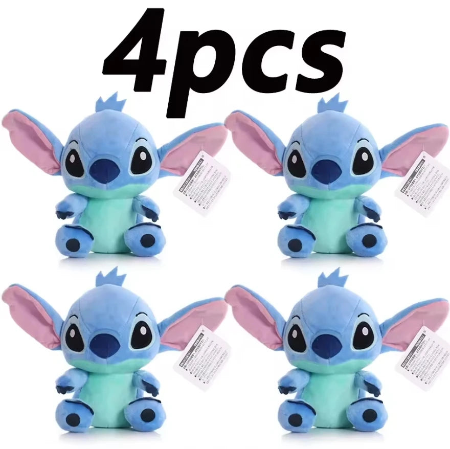 Peluche Stitch Disney 4/8 Pulgadas – Muñeco de Peluche Azul/Rosa | Juguete Anime Lilo & Stitch Regalo para Niños