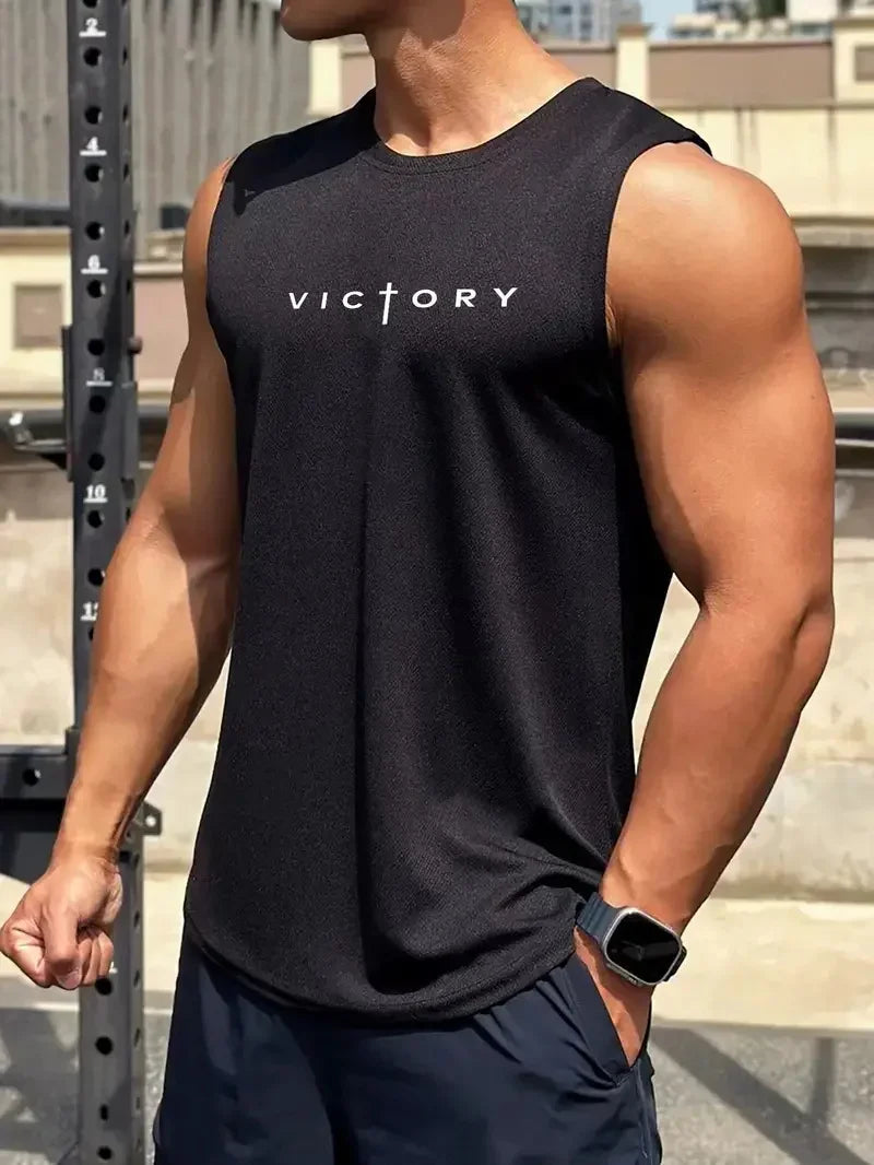 Tank Top Deportivo para Hombre – Camiseta Sin Mangas de Badminton, Tenis, Running y Fitness, Streetwear de Verano