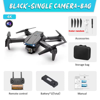 KBDFA E99Pro Drone Profesional 8K HD – Dron Plegable con Cámara Dual, FPV WiFi, Control Remoto y Fotografía Aérea