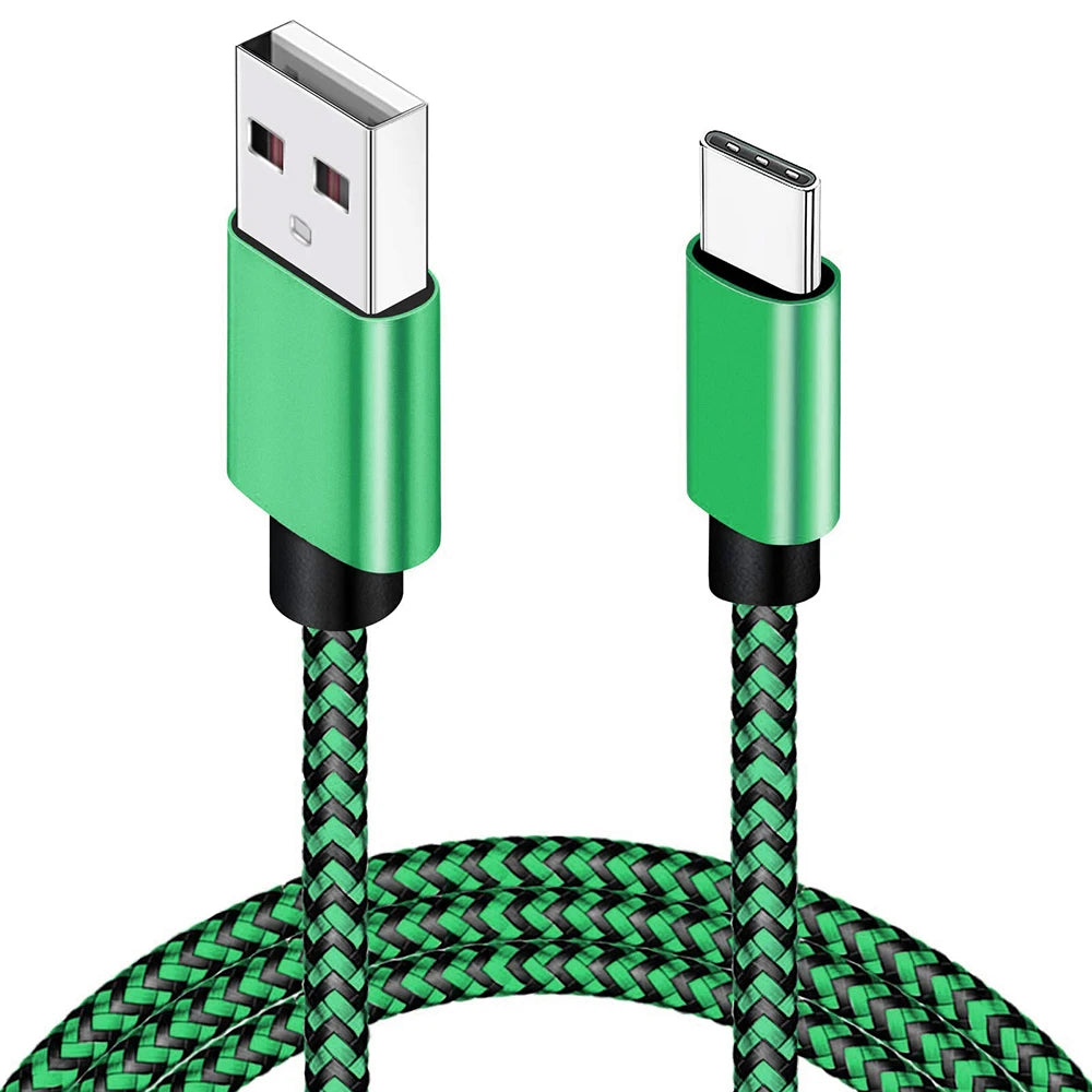 Cable USB-A a Type-C de carga rápida – Nylon trenzado, resistente y compatible con Xiaomi, Samsung, Huawei y Android