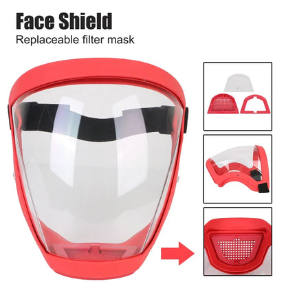 Careta de Protección Facial Transparente 😷 Pantalla Completa – Antivaho, Antipolvo y a Prueba de Salpicaduras | Mascarilla de Seguridad Multiusos