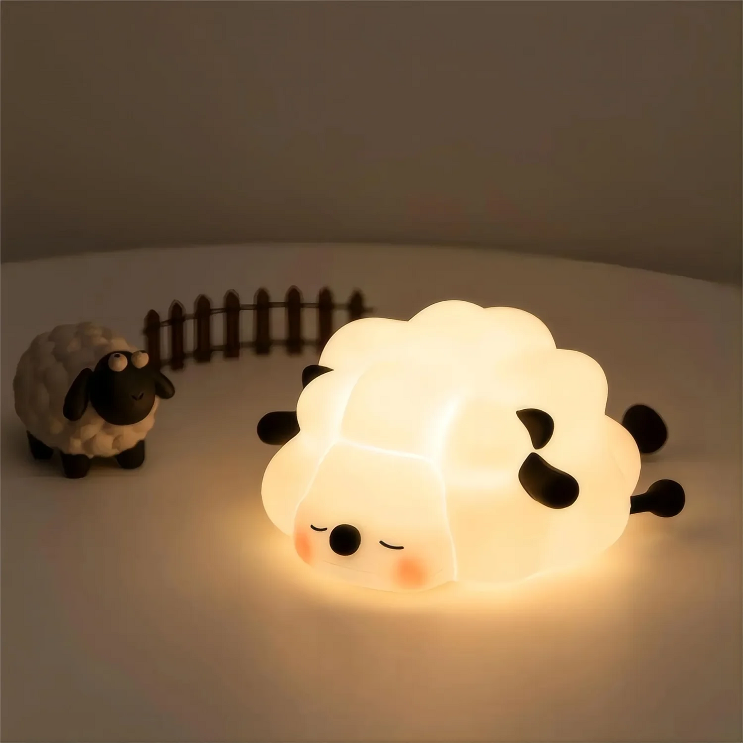 Lámpara de Noche de Silicona LED – Conejo/Zorro, Recargable con Sensor Táctil y Temporizador, Luz Regulable para Dormitorio Infantil