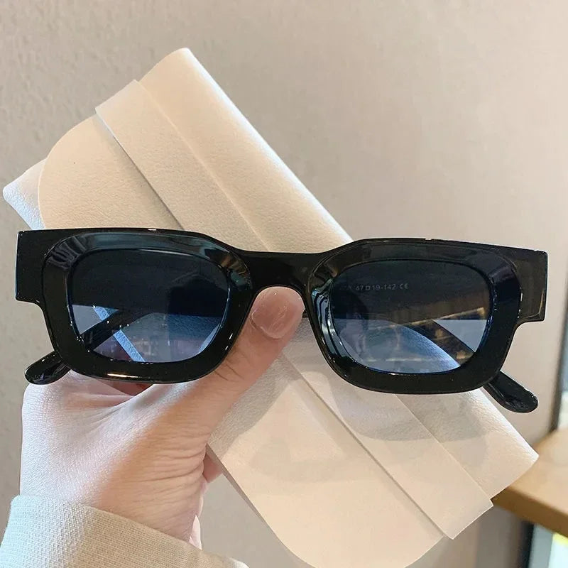 Gafas de Sol Retro Rectangulares Pequeñas | Estilo Punk Vintage Unisex UV400