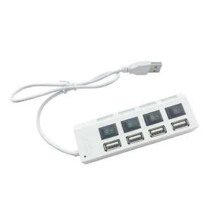 USB Hub 7 Puertos 2.0 – Adaptador Extensor de Datos para Laptop y PC