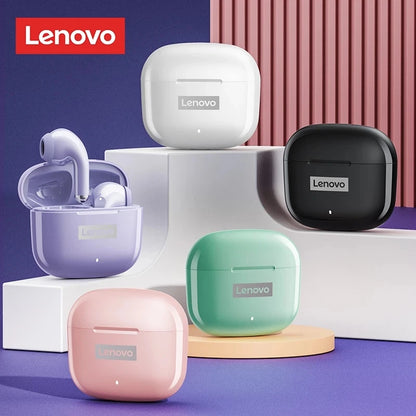 Auriculares Lenovo LP40 Pro TWS – Bluetooth 5.1 inalámbricos con reducción de ruido, control táctil y estuche 250mAh
