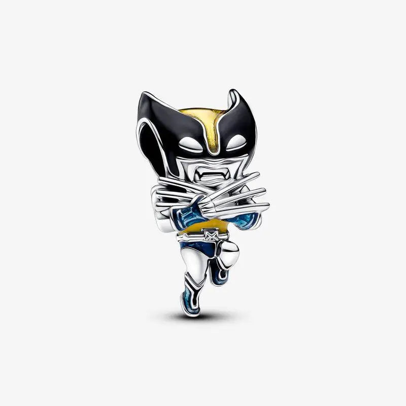 Charm Marvel Disney en Plata 925 – Abalorios Captain America, Wolverine y Deadpool para Pulsera Original Mujer