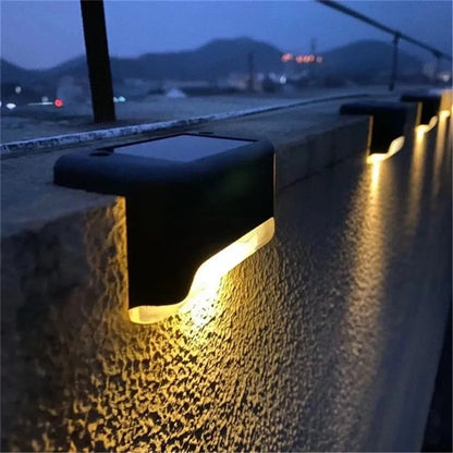 Lámpara Solar LED para Escaleras IP65 – Iluminación Exterior para Jardín, Patio, Pasillos y Cercas